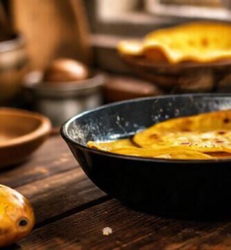 Cocina rústica: tortilla dorada