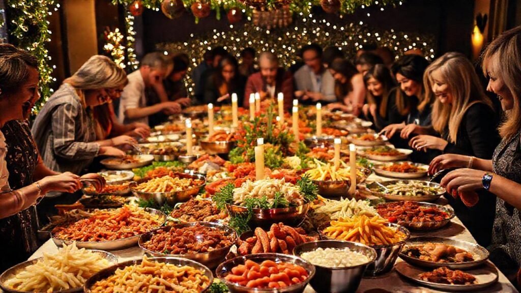 Una fiesta festiva y deliciosa