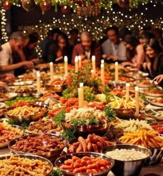 Una fiesta festiva y deliciosa