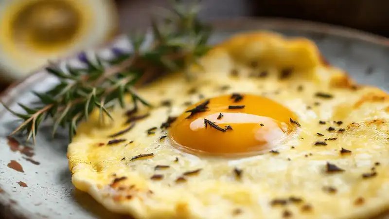 Un omelette provenzal perfecto y apetitoso