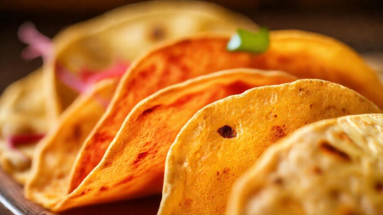 Tortillas apetitosas, fotografía profesional y colorida