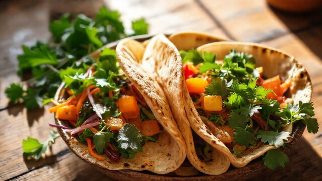 Un bowl vegano saludable resplandece en luz