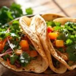 Un bowl vegano saludable resplandece en luz