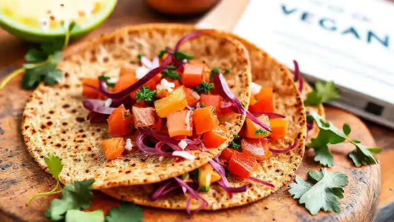 Tortillas veganas de chía atractivas y frescas