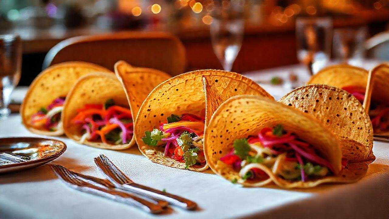 Una presentación gastronómica elegante y vibrante