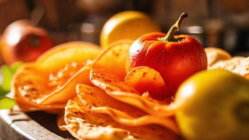 Tortillas cálidas y fruta fresca