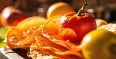 Tortillas cálidas y fruta fresca