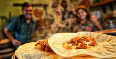 Tortillas y frijoles: cocina mexicana feliz