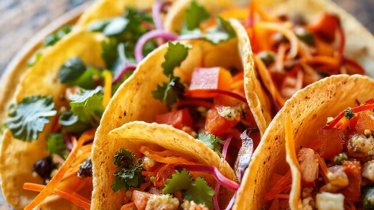 Tortillas vibrantes: arte culinario apetitoso