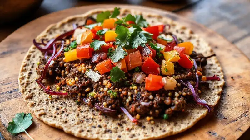 Tortilla de chía vegana