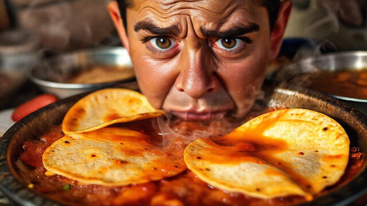 Un desayuno mexicano vibrante y caótico