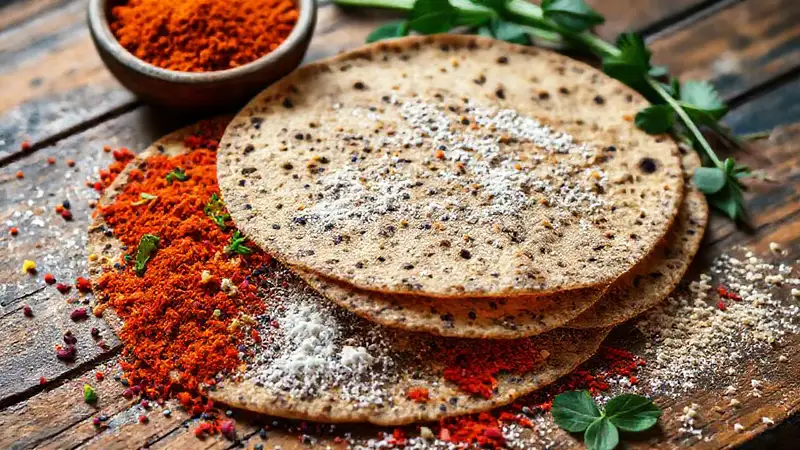 Tortillas de chía veganas, ingredientes apetitosos
