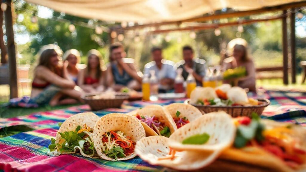 Un picnic soleado y festivo