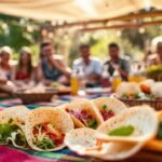 Un picnic soleado y festivo