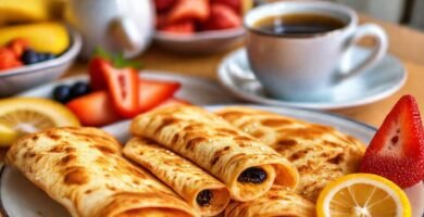 Desayuno mexicano dulce y colorido